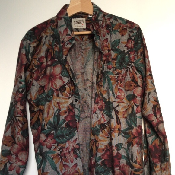 (SOLD) Naked and Famous Floral Shirt - Picture 1 of 4